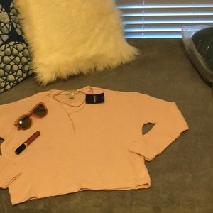 Forever21 Dusty Pink Soft Sweater Top Cropped